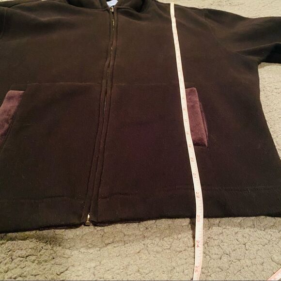 Pacer Black Hooded Zip Up Jacket Size PL - Picture 6 of 9